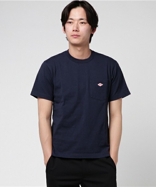 DANTON（ダントン）の「DANTON クルーネック ポケT （Tシャツ/カットソー・メンズ・ホワイト/ブラック/グレー/ライトグレー/グレー系その他/オリーブ/ネイビー/ブルー系その他/ブルー系その他2/レッド・38/40/42）」の7枚目の写真