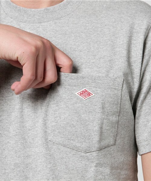 DANTON（ダントン）の「DANTON クルーネック ポケT （Tシャツ/カットソー・メンズ・ホワイト/ブラック/グレー/ライトグレー/グレー系その他/オリーブ/ネイビー/ブルー系その他/ブルー系その他2/レッド・38/40/42）」の15枚目の写真