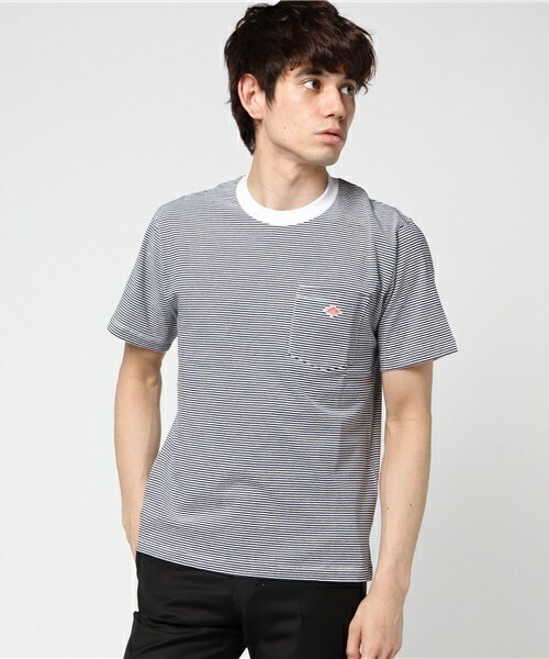 DANTON（ダントン）の「DANTON クルーネック ポケT （Tシャツ/カットソー・メンズ・ホワイト/ブラック/グレー/ライトグレー/グレー系その他/オリーブ/ネイビー/ブルー系その他/ブルー系その他2/レッド・38/40/42）」の9枚目の写真