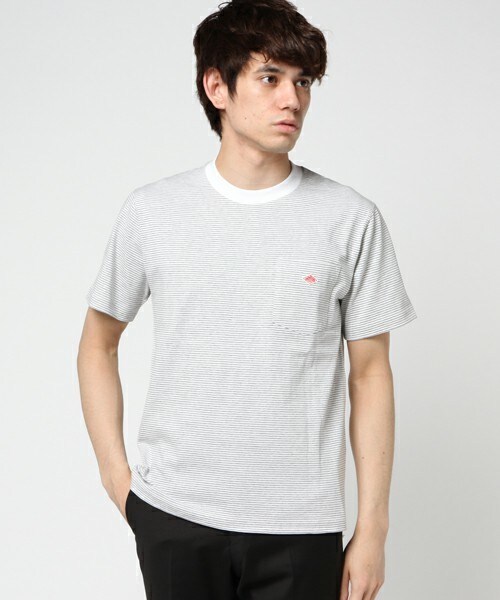 DANTON（ダントン）の「DANTON クルーネック ポケT （Tシャツ/カットソー・メンズ・ホワイト/ブラック/グレー/ライトグレー/グレー系その他/オリーブ/ネイビー/ブルー系その他/ブルー系その他2/レッド・38/40/42）」の5枚目の写真