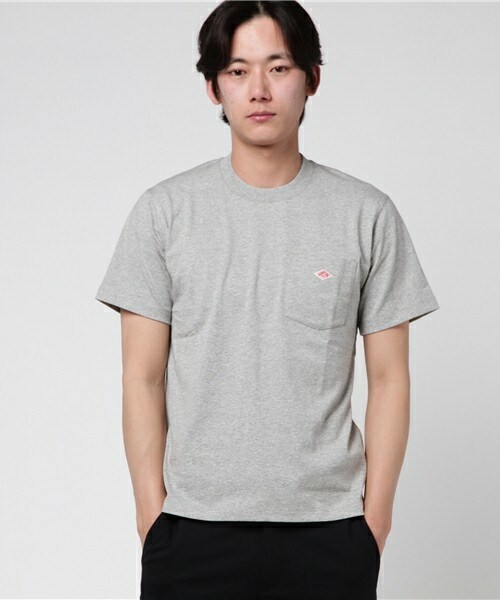 DANTON（ダントン）の「DANTON クルーネック ポケT （Tシャツ/カットソー・メンズ・ホワイト/ブラック/グレー/ライトグレー/グレー系その他/オリーブ/ネイビー/ブルー系その他/ブルー系その他2/レッド・38/40/42）」の3枚目の写真