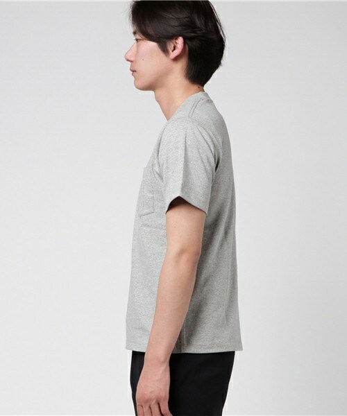 DANTON（ダントン）の「DANTON クルーネック ポケT （Tシャツ/カットソー・メンズ・ホワイト/ブラック/グレー/ライトグレー/グレー系その他/オリーブ/ネイビー/ブルー系その他/ブルー系その他2/レッド・38/40/42）」の11枚目の写真