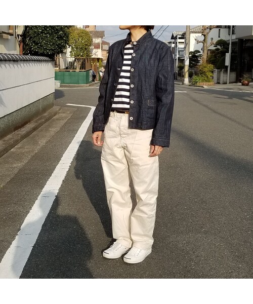 Handmade（ハンドメイド）の「セルビッチデニムジャケット（デニムジャケット・レディース・その他）」の10枚目の写真