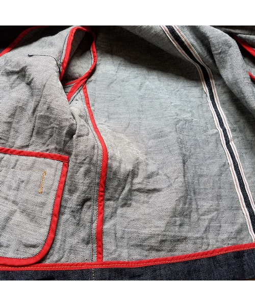 Handmade（ハンドメイド）の「セルビッチデニムジャケット（デニムジャケット・レディース・その他）」の7枚目の写真