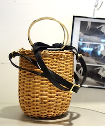 VIOLAd'ORO | VIOLA d'ORO リングハンドル 2way ショルダー カゴバッグ(かごバッグ)