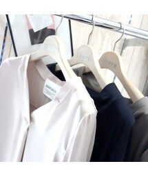 margaux | margaux サテンブラウス(シャツ/ブラウス)