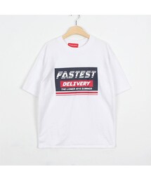 OLDMICKEY  | イラストプリントオーバーフィット半袖Tシャツ(P000BKEU)(Tシャツ/カットソー)