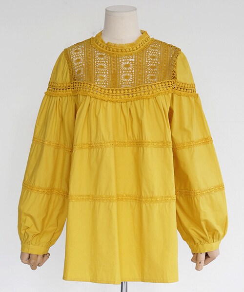 DHOLIC（ディーホリック）の「パターンレースポイントブラウス（シャツ/ブラウス・レディース・FREE）」の2枚目の写真