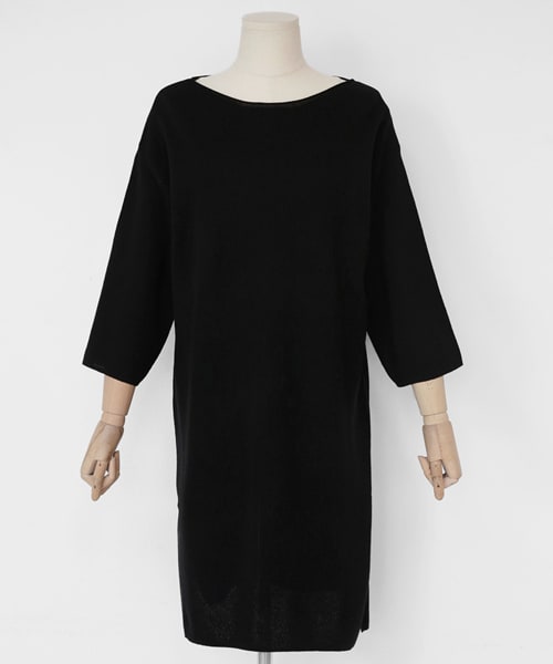 DHOLIC（ディーホリック）の「ラウンドネックスリットロングニットTシャツ（Tシャツ/カットソー・レディース・FREE）」の3枚目の写真