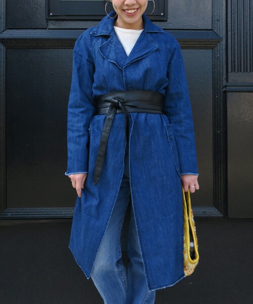 GAP（ギャップ）の「デニムロングコート（デニムジャケット）」 - WEAR