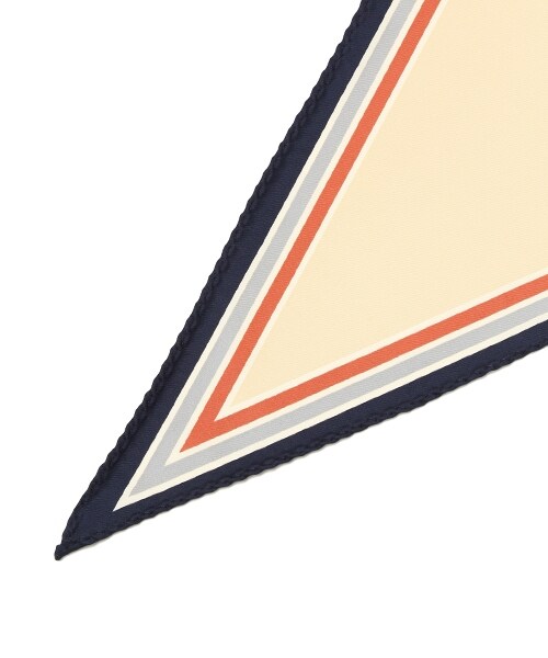 Andemiu（アンデミュウ）の「ストライプロングスカーフ（ファッション雑貨・ライトグリーン/ネイビー）」の7枚目の写真