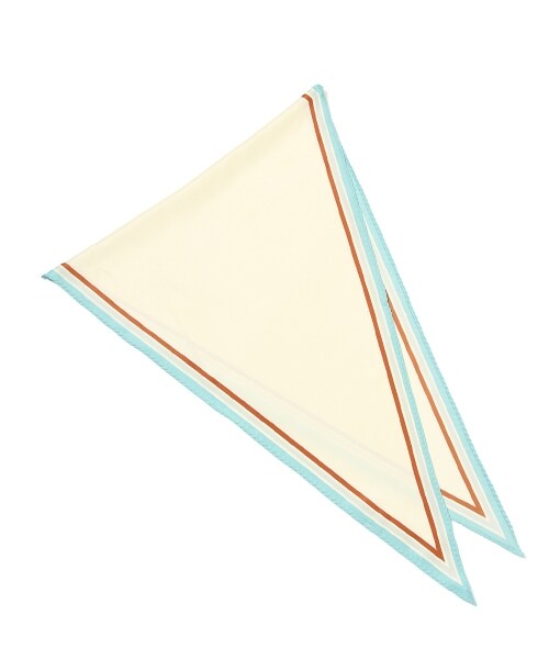 Andemiu（アンデミュウ）の「ストライプロングスカーフ（ファッション雑貨・ライトグリーン/ネイビー）」の4枚目の写真