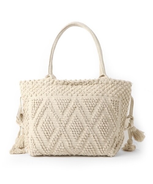 RNA-N（アールエヌエーエヌ）の「INDIAジャガードBag（バッグ・レディース・ブラック/キナリ/イエロー・F）」の2枚目の写真