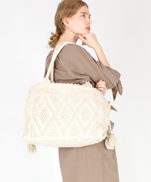 RNA-N（アールエヌエーエヌ）の「INDIAジャガードBag（バッグ・レディース・ブラック/キナリ/イエロー・F）」の9枚目の写真