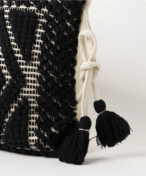 RNA-N（アールエヌエーエヌ）の「INDIAジャガードBag（バッグ・レディース・ブラック/キナリ/イエロー・F）」の5枚目の写真