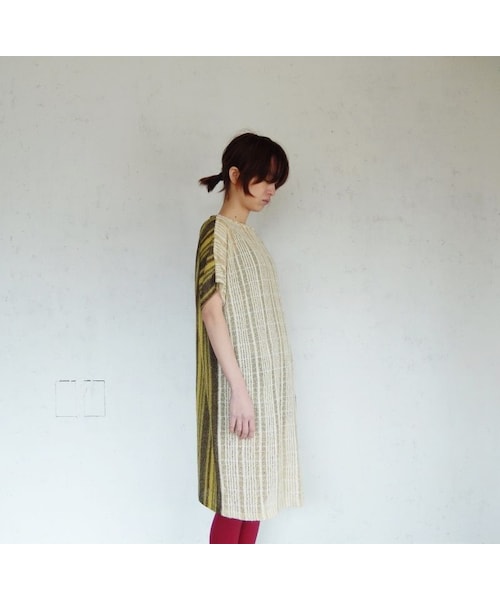 takuroh shirafuji（タクロウシラフジ）の「takuroh shirafuji x trico1947 [Tonepiece:Beige]（ワンピース・レディース・その他）」の3枚目の写真