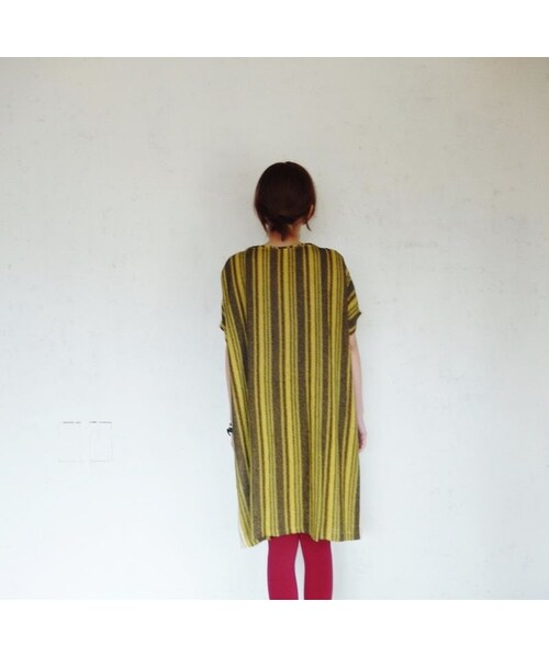 takuroh shirafuji（タクロウシラフジ）の「takuroh shirafuji x trico1947 [Tonepiece:Beige]（ワンピース・レディース・その他）」の4枚目の写真