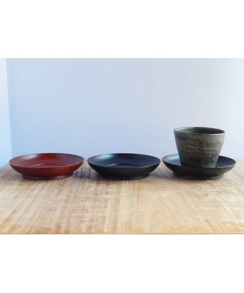 takuroh shirafuji（タクロウシラフジ）の「赤木明登 茶托 大（赤