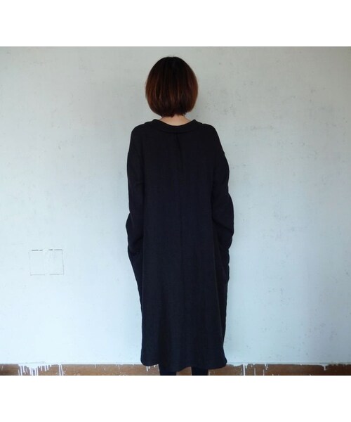 Handmade(ハンドメイド)の「COCOLO リネンウ-ルのワンピ-ス(ワンピース・レディース・その他)」の5枚目の写真