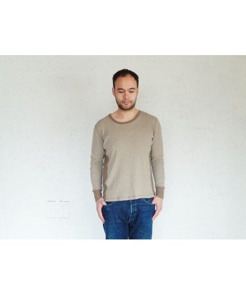 takuroh shirafuji（タクロウシラフジ）の「takuroh shirafuji Manish Boy [Cut sew:khaki]Men's（Tシャツ/カットソー・メンズ・その他）」の2枚目の写真