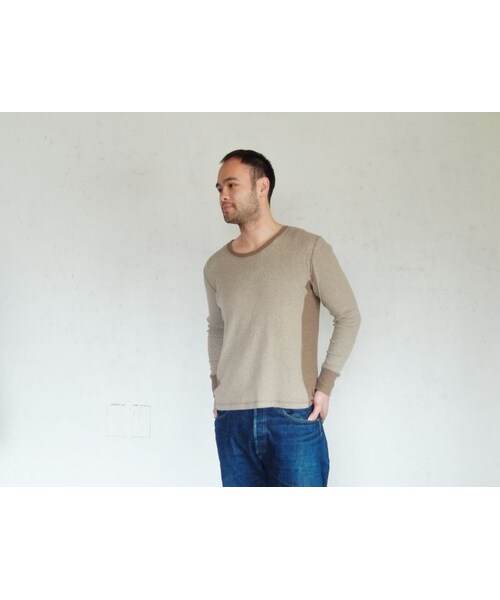 takuroh shirafuji（タクロウシラフジ）の「takuroh shirafuji Manish Boy [Cut sew:khaki]Men's（Tシャツ/カットソー・メンズ・その他）」の3枚目の写真