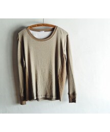 takuroh shirafuji | takuroh shirafuji Manish Boy [Cut sew:khaki]Men's(Tシャツ/カットソー)