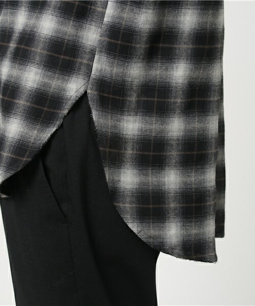 DIET BUTCHER(ダイエットブッチャー)の「DIET BUTCHER SLIM SKIN チェックオーバーサイズスリーブレスシャツ(シャツ/ブラウス・メンズ・ブラック・2)」の7枚目の写真