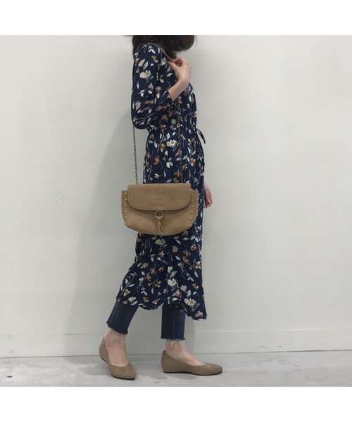 copine（コピン）の「再々入荷！！レトロ花柄ノーカラーロングワンピース/ガウン(3color)【クリックポスト送料無料】（ワンピース・レディース・その他）」の7枚目の写真