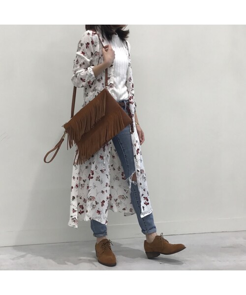 copine（コピン）の「再々入荷！！レトロ花柄ノーカラーロングワンピース/ガウン(3color)【クリックポスト送料無料】（ワンピース・レディース・その他）」の13枚目の写真