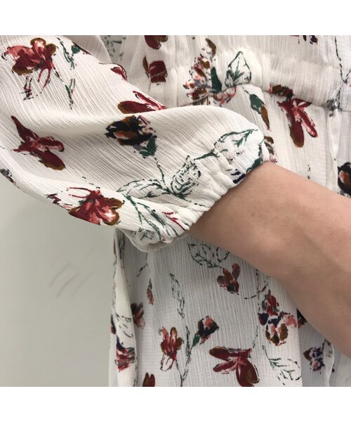 copine（コピン）の「再々入荷！！レトロ花柄ノーカラーロングワンピース/ガウン(3color)【クリックポスト送料無料】（ワンピース・レディース・その他）」の15枚目の写真