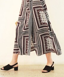 DHOLIC | エスニックパターンラップマキシスカート(スカート)