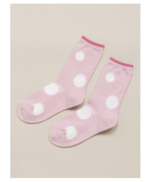 HAKKA KIDS（ハッカキッズ）の「ランダムドットJQ SOCKS（レッグウェア・レディース・ピンク/グレー/ブラック・S/M）」の3枚目の写真