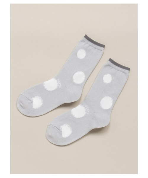 HAKKA KIDS（ハッカキッズ）の「ランダムドットJQ SOCKS（レッグウェア・レディース・ピンク/グレー/ブラック・S/M）」の4枚目の写真