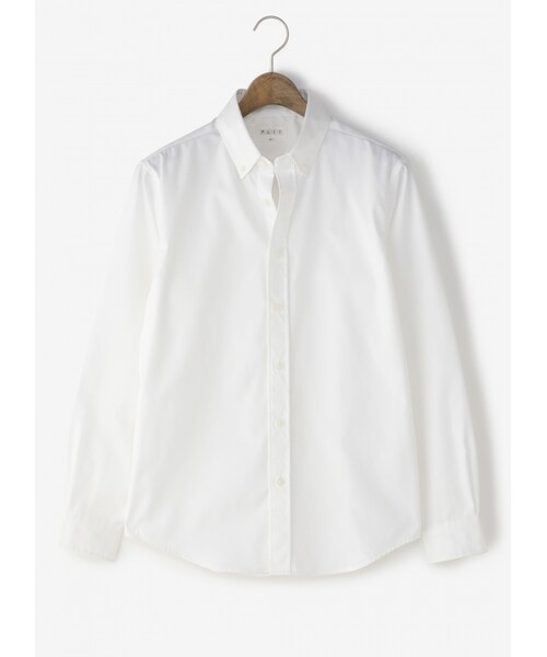 プラステ 長袖シャツ 白 Mサイズ プラステ PLST シルキーコットンクルーネックTシャツ（長袖