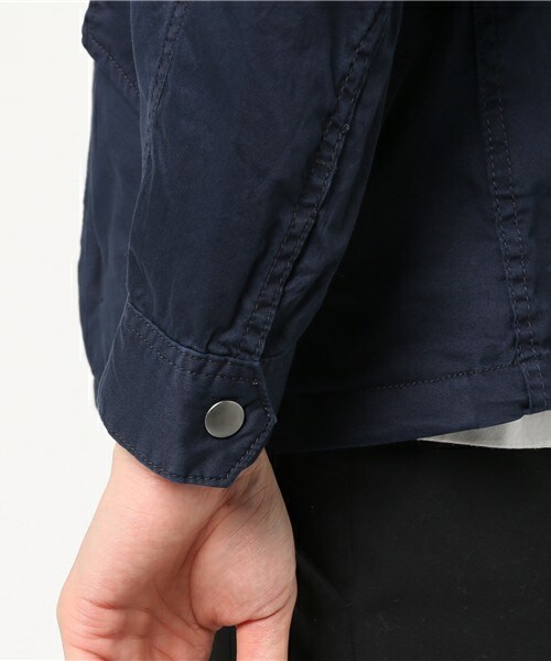 RATTLE TRAP（ラトルトラップ）の「高密度ストレッチツイルブルゾン（ミリタリージャケット・メンズ・カーキ/ネイビー・S/M/L）」の8枚目の写真