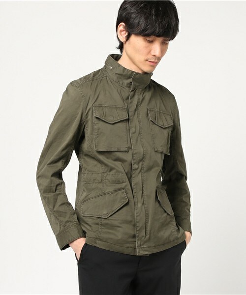 RATTLE TRAP（ラトルトラップ）の「高密度ストレッチツイルブルゾン（ミリタリージャケット・メンズ・カーキ/ネイビー・S/M/L）」の2枚目の写真