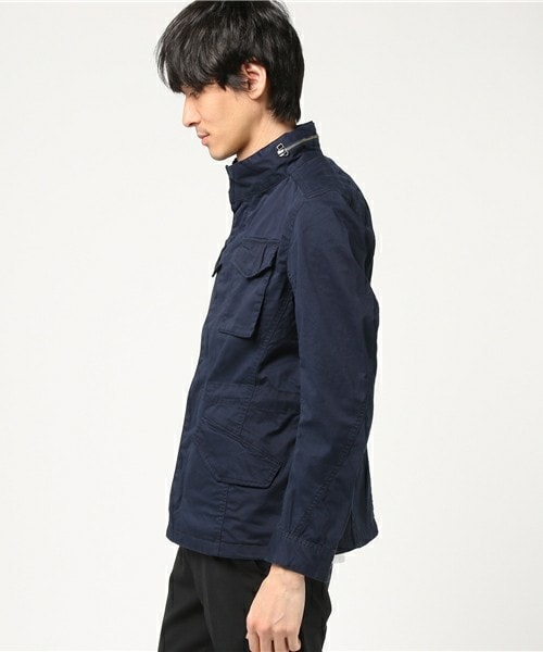 RATTLE TRAP（ラトルトラップ）の「高密度ストレッチツイルブルゾン（ミリタリージャケット・メンズ・カーキ/ネイビー・S/M/L）」の4枚目の写真