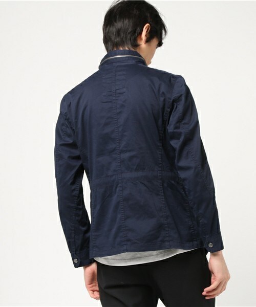 RATTLE TRAP（ラトルトラップ）の「高密度ストレッチツイルブルゾン（ミリタリージャケット・メンズ・カーキ/ネイビー・S/M/L）」の5枚目の写真