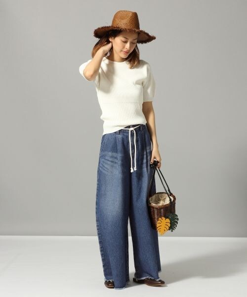 JEANASIS（ジーナシス）の「ウィローバケツトート（バッグ・ベージュ()/ブラウン()）」の3枚目の写真