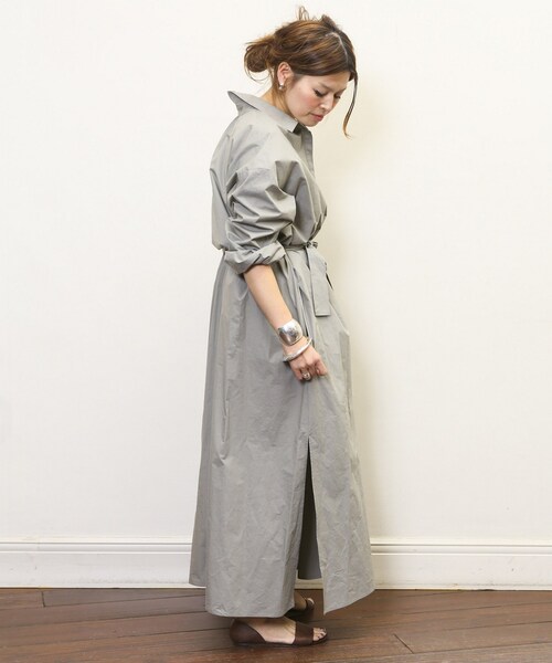 Deuxieme class ドゥーズィエムクラスマキシシャツワンピース