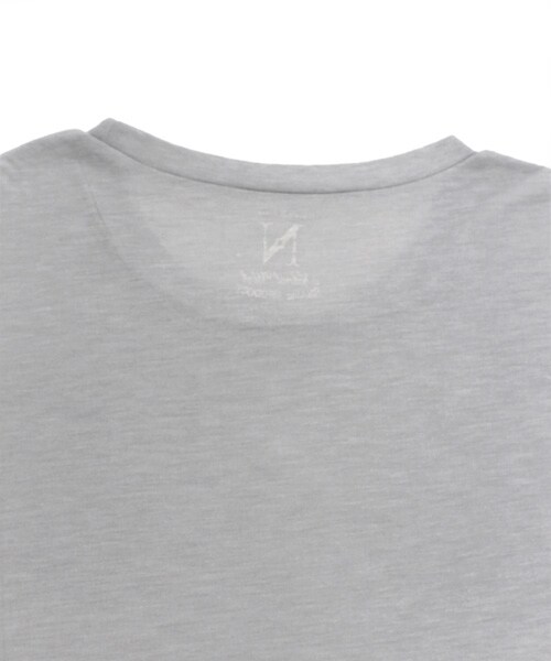 RNA-N（アールエヌエーエヌ）の「テンセルレーヨン天竺半袖Bigプルオーバー（トップス・レディース・ホワイト/ブラック/ブルー/グレー・M）」の8枚目の写真