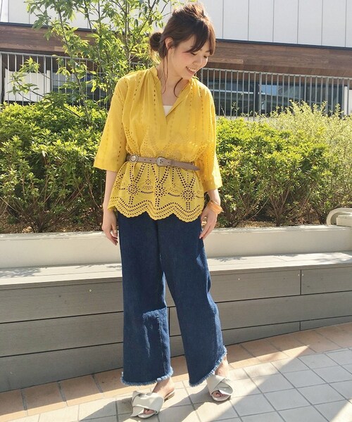 Spick & Span(スピックアンドスパン)の「カットワークブラウス(トップス・ブラック/フリー/-)」の16枚目の写真