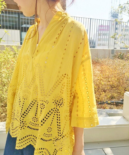 Spick & Span(スピックアンドスパン)の「カットワークブラウス(トップス・ブラック/フリー/-)」の17枚目の写真