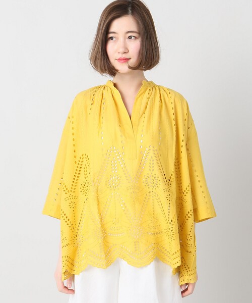 Spick & Span(スピックアンドスパン)の「カットワークブラウス(トップス・ブラック/フリー/-)」の7枚目の写真