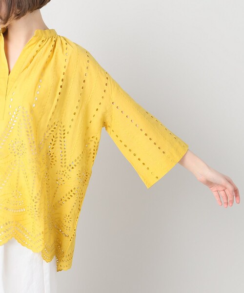 Spick & Span(スピックアンドスパン)の「カットワークブラウス(トップス・ブラック/フリー/-)」の10枚目の写真