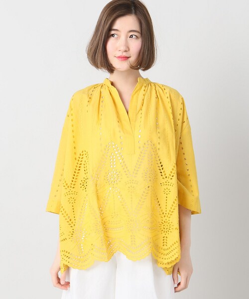 Spick & Span(スピックアンドスパン)の「カットワークブラウス(トップス・ブラック/フリー/-)」の15枚目の写真