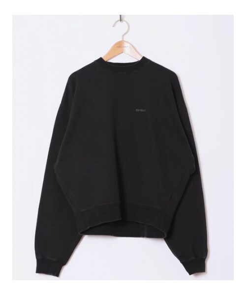 MAISON EUREKA メゾンエウレカ SLACK SWEAT SHIRT コットンクルーネックスウェットトレーナー 067 ブラック F IT0IZ2ZY9U2T MAISON EUREKA メゾンエウレカ SLACK SWEAT SHIRT コットン
