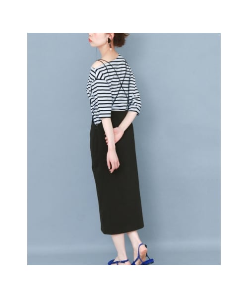 KBF（ケイビーエフ）の「【予約】バッククロスハイウエストスカート（その他・レディース・BLACK/MOCHA/BLUE・one）」の6枚目の写真