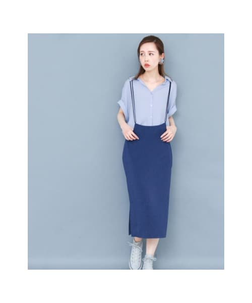 KBF（ケイビーエフ）の「【予約】バッククロスハイウエストスカート（その他・レディース・BLACK/MOCHA/BLUE・one）」の11枚目の写真