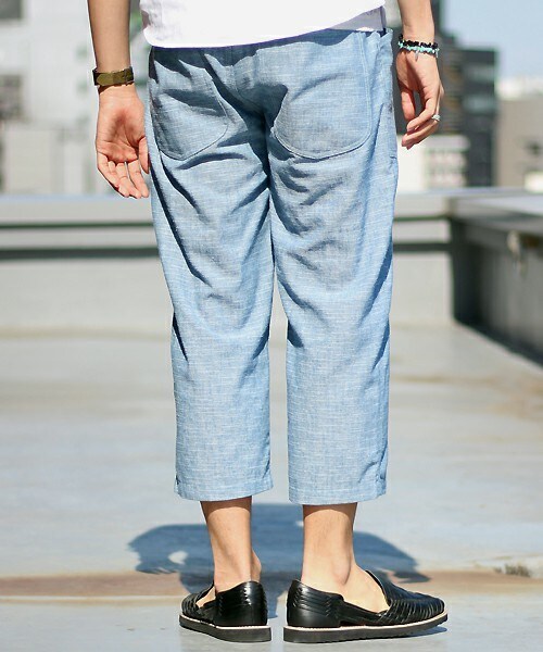 glory crew（グローリークルー）の「スラブリネンイージーパンツ（その他パンツ・メンズ・グレー/ブルー/ネイビー/サックスブルー・M/L）」の15枚目の写真